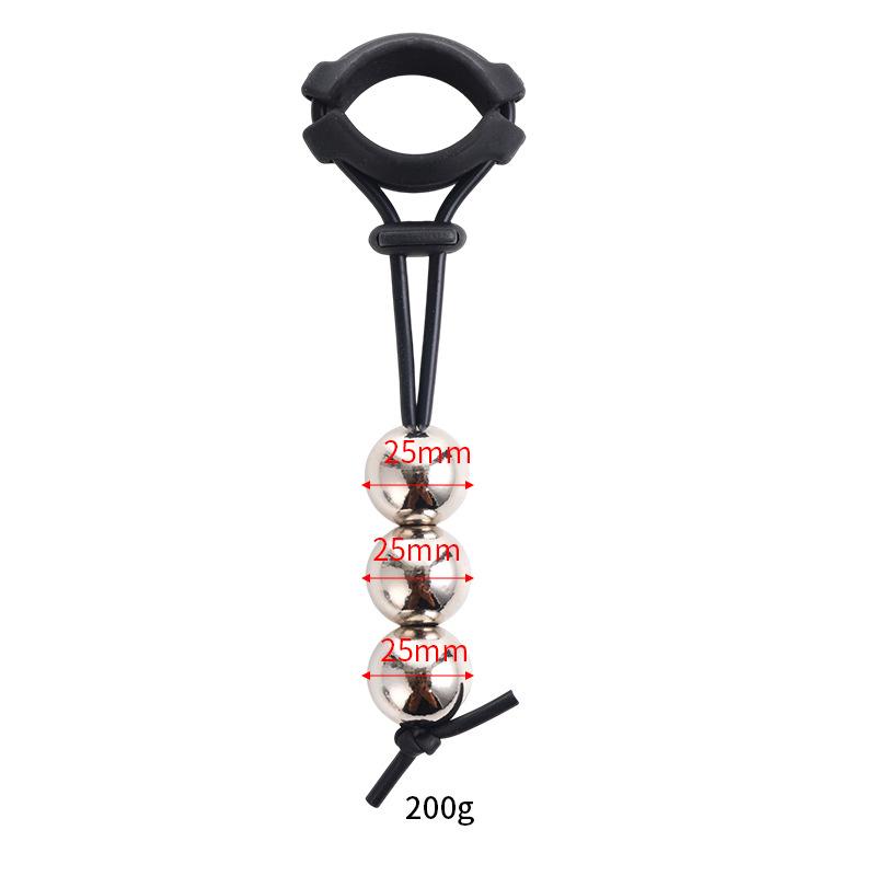 Bdsm Male Penis Ring Exercise Device Weight Bearing Penis Extender Enlargement Stretcher Ball Semen Lock Adult Sex Toys for Men
