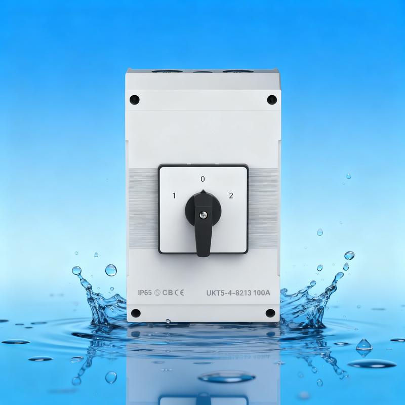 Waterproof & Weatherproof Rotary Switch IP65, ON-OFF 100A/150A, 1-0-2 63A/100A Manual Electrical Control