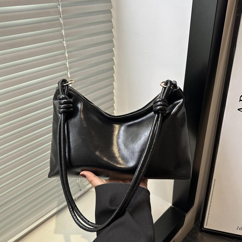 New Fashionable Women's Bag High-end Soft Leather Texture Single Shoulder Bag Women's Crossbody Bag Geometric Wide Shoulder