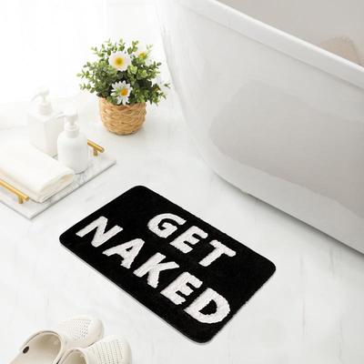 Water-Absorbing Non-Slip Flocked Floor Mat for Bathroom, Entrance, and Living Room
