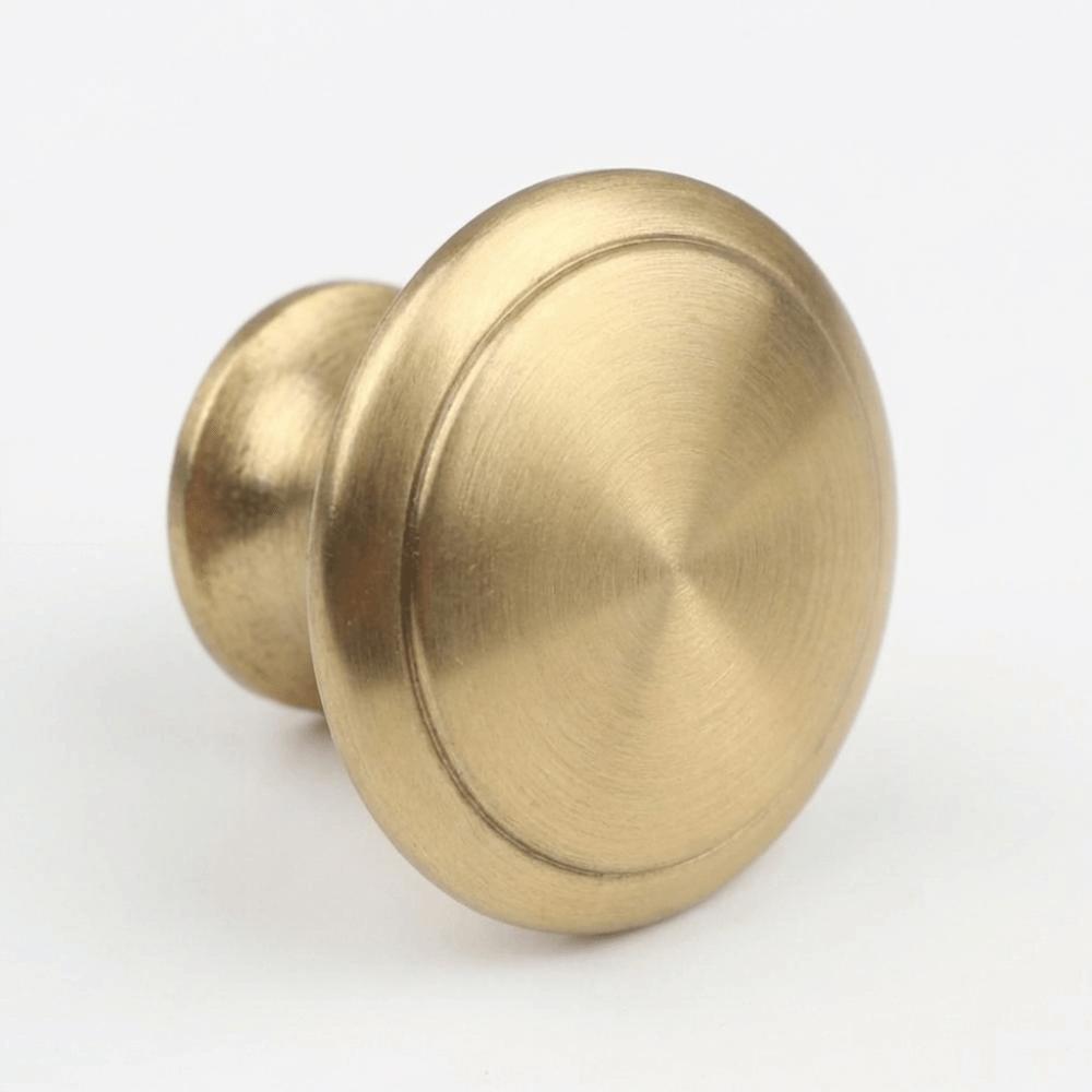Golden Color Single Hole Handle Round Shape Furniture Handle Pull Handle Furniture Hardware