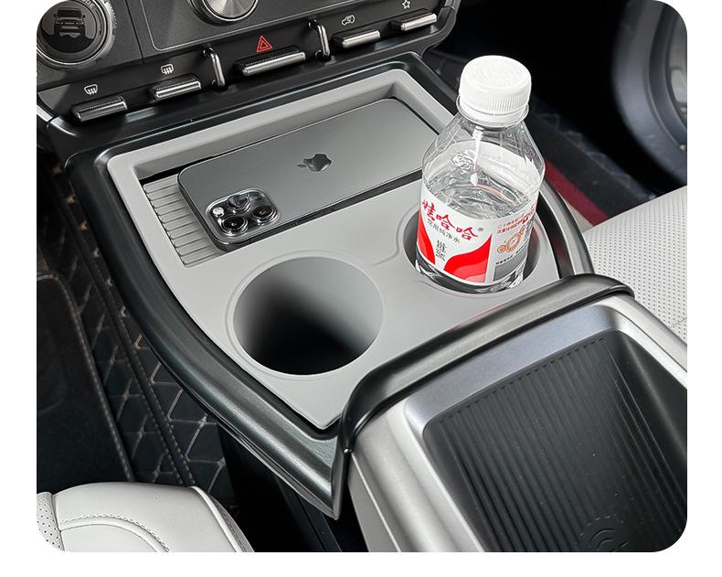 Essential Upgrade: Front Center Console Organizer for Chery iCAR Super V23 with Storage Compartments & Cup Holders