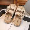 Children Slide Sandals Adjustable Buckle Straps Lightweight Non Slip Sole Comfortable Footwear for Kids Indoor Outdoor Use