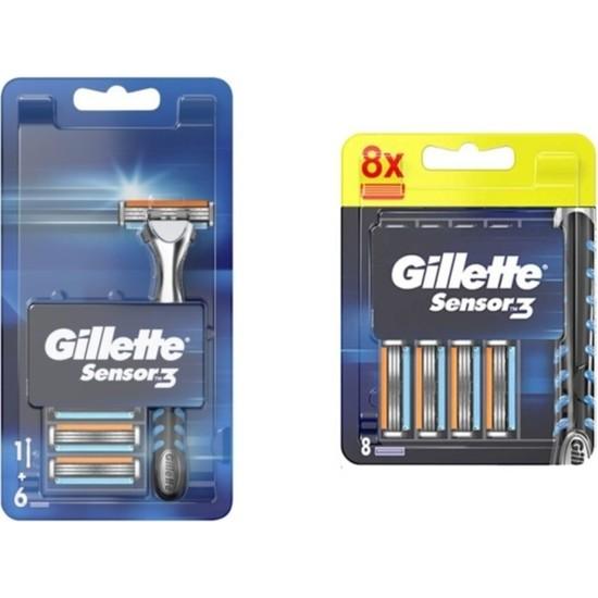 

Бритва Gillette Sensor 3 + 14 запасных лезвий