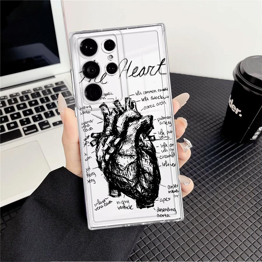 

Case for Samsung Galaxy S26 Note 20 Ultra 10 S21 S23 Ultra S25 Edge S20 Plus S24 S22 FE Phone Cover This Is My Heart Pattern Galaxy Note10+