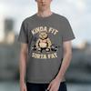 2026 Y2k Raccoon Weightlifting Graphic Tee Kinda Fit Sorta Fat Funny Gym Unisex Tshirt