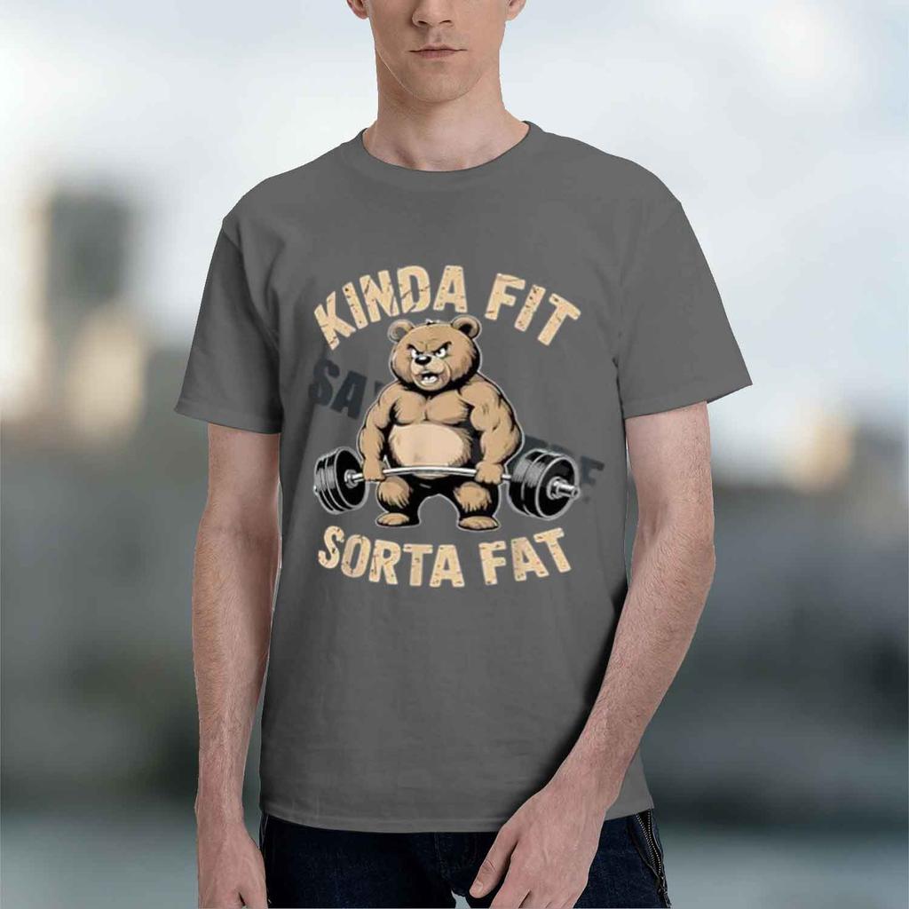 2026 Y2k Raccoon Weightlifting Graphic Tee Kinda Fit Sorta Fat Funny Gym Unisex Tshirt