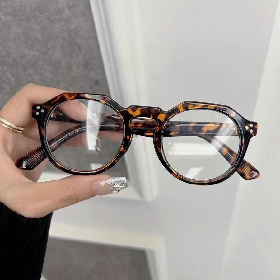 Square Anti Blue Light Glasses Fashion Retro Classic Women Men Computer Gaming Eye Protection Plain Spectacles