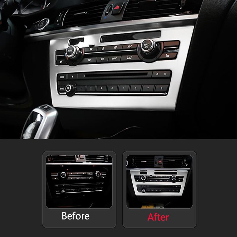BBJS7 Accessories for BMW X3 X4 F25 F26 Car Inner Gearshift Air Conditioning CD Panel Door Armrest Cover Trim Decorative Car Stickers