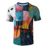 Fashion Colorful Abstract Art 3D Print T-Shirts Men Women Tees Short Sleeve Round Neck T Shirt Harajuku Top Men's Clothing