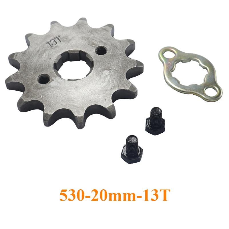 Motorcycle Front Drive Gear Engine Sprocket 530 10T 12T 13T 14T 15T 16T 17T 18T for Dirt Pit Bike ATV Quad Spare Parts GO Kart