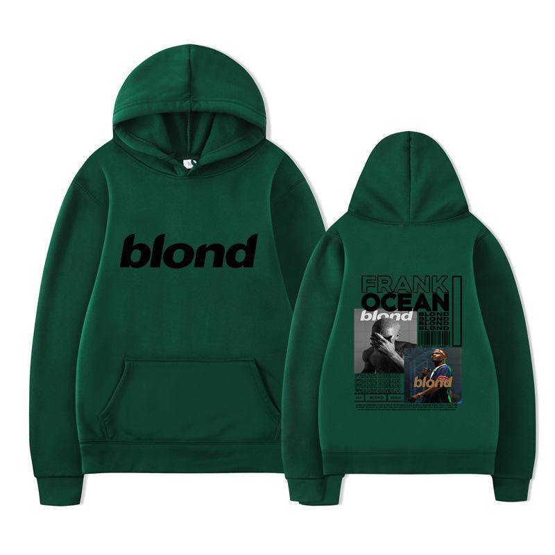 New blond Amazon autumn and winter new fleece urban casual hooded sweater