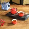 Luba Hui Lan Frosted White Porcelain Tea Set