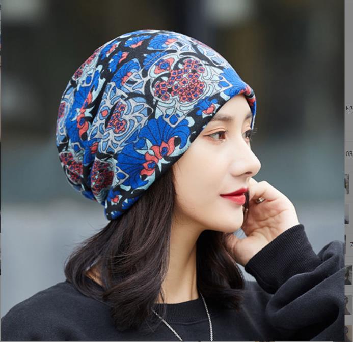 Fashion Double Head Cap Bib Twist Cap Multi-Functional Printed Scarf Cover Cap Neck Cap Face Mask Headscarf Cap C081