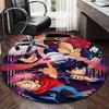 1pc Anime Cartoon Design Round Carpet  Office Chair Mat, NonSlip Rug for Home Decor
