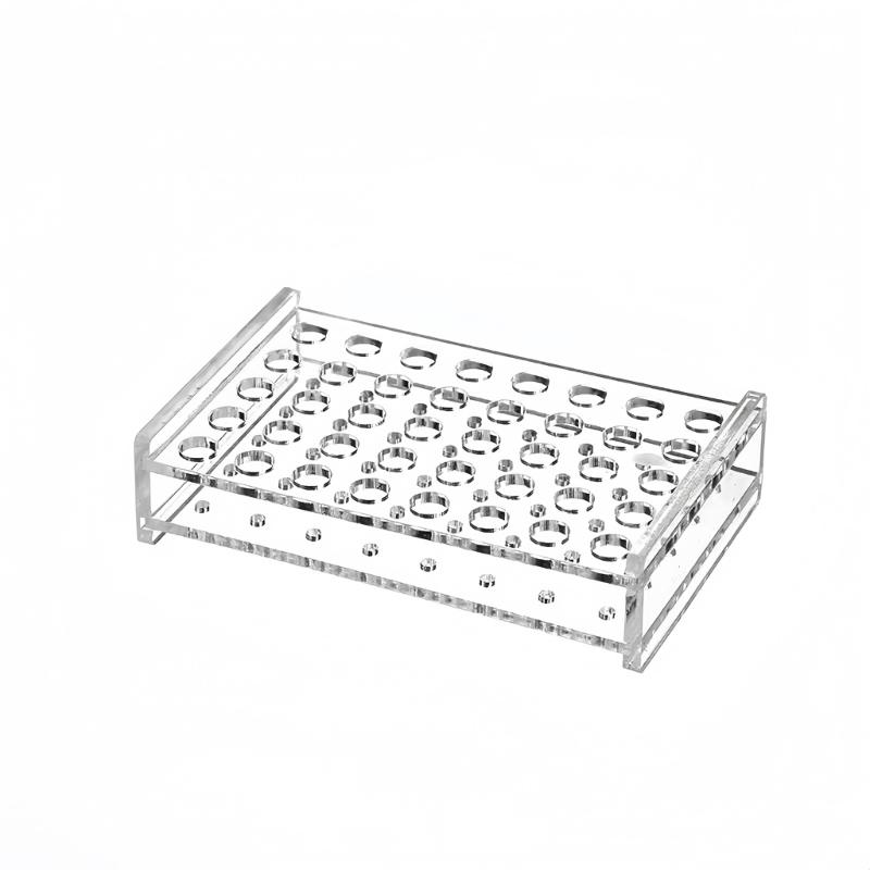 Test Tube Rack for Centrifuge Tube, Clear Test Tube Holder Centrifuge Tube Holder Labortory Display Stand for Test Tube