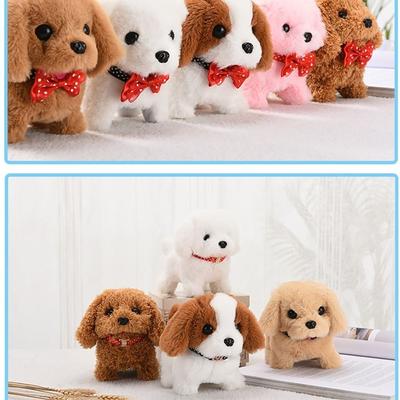 Interactive Simulation Puppy 18CM Plush Toys Funny Shaking Toy  For Kids