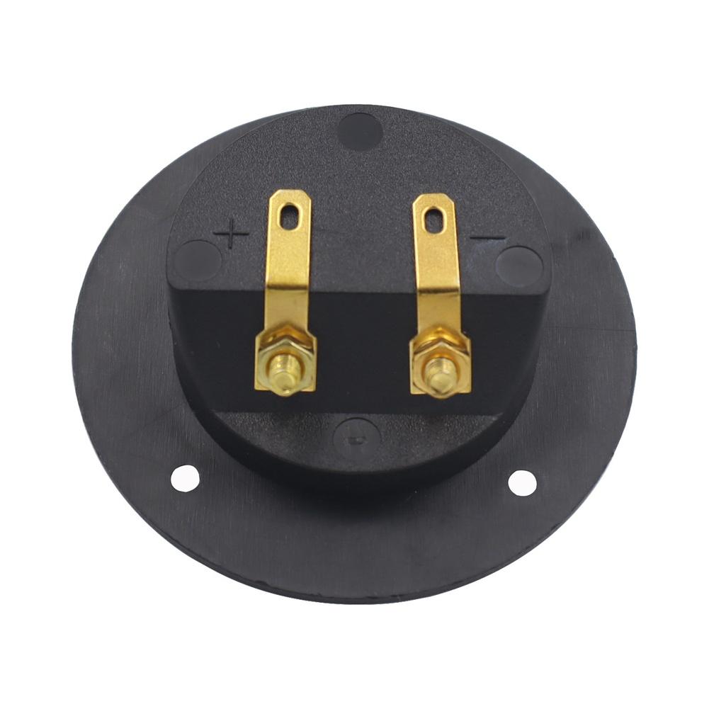 2 and 4 PCS Car Audio Speaker Terminal Cup Push Type Connector Box Gold Plated Zinc Alloy Terminals for Audio System Wiring