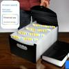 A5 Folder Document Invoice Storage Box Receipt Bill Cheque Consumption Note Delivery Note Voucher List Classification Storage