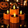 Automatic Dusk To Dawn Lights Solar Pumpkin Garden Light, Flickering LED Candle Lantern, Waterproof Healing Warm Yellow Light Ornaments Outdoor