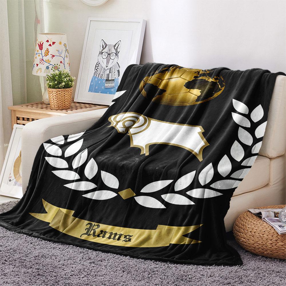 Derby County Poster Decke, Hohe Qualität, Bequem für Alle Jahreszeiten, Heimdekoration, Wärme und Komfort