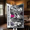 1pc Monster High Ghoul Squad Theme Design Flannel Blanket Soft Warm , All-Season Lightweight Throw for Camping Travel Bed, Gift for Christmas, -29