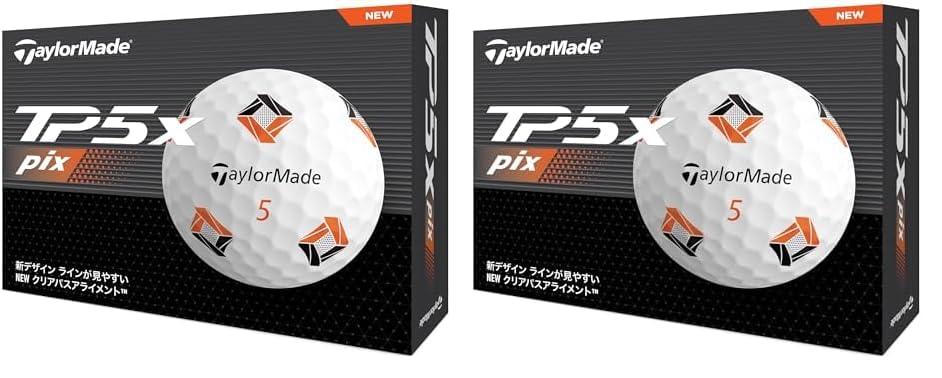 

TaylorMade TP5x Pix Series 2024 Гольф Мячи 1 Дюжина, (12 Шариков) (х 2)