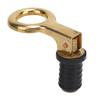 Snap Handle Drain Plug Rubber Brass Twist Design Long Lasting Marine Drain Plug for Boat Yacht Livewell 0.6inch