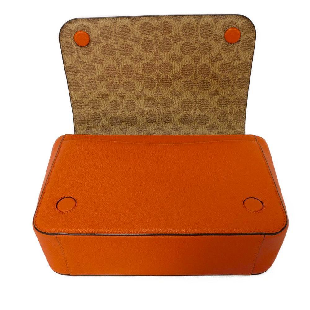 Used 9726 Interior Messenger Bag CJ843 7921 Current C Mark C Logo Cross Grain Signature Orange Men's from Japan
