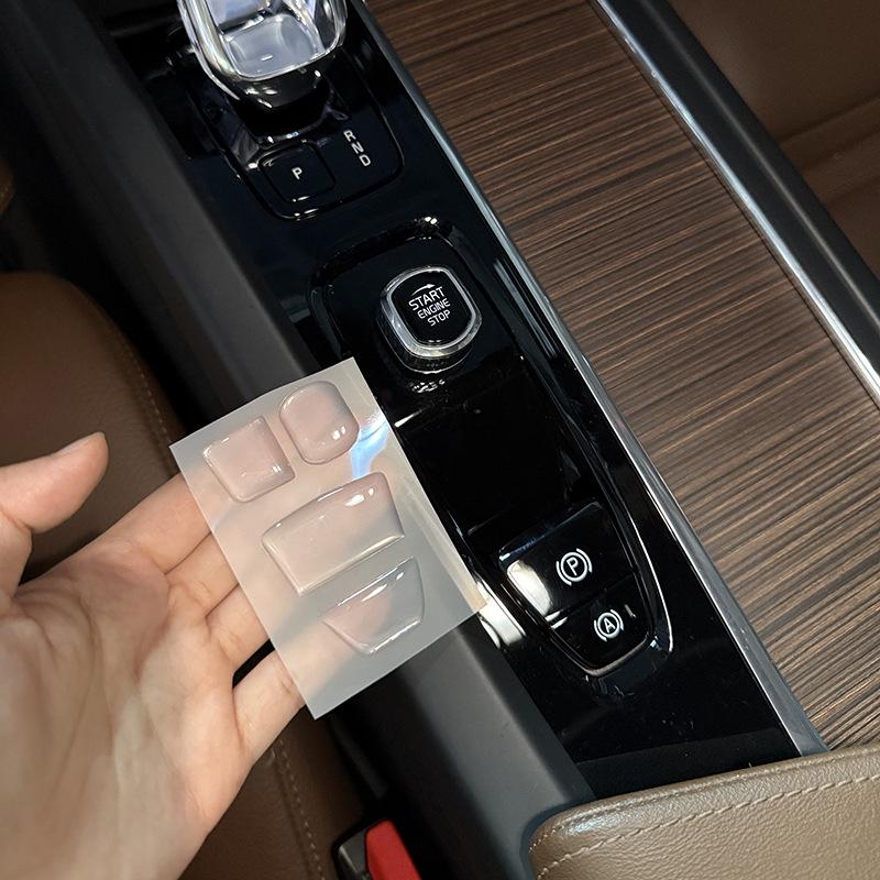 Car Central Control Gear Glue Drop Button Sticker for Volvo XC60 XC90 S90 V90 S60 V60 Interior Decoration Accessories