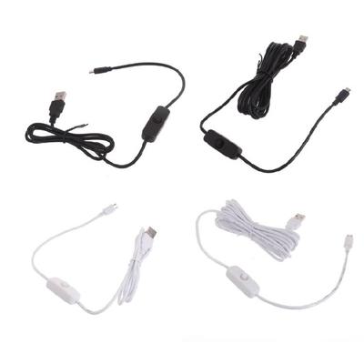 Charging Cable WithSwitch forAndroids Phones Micro USB USB Power Supply Cord