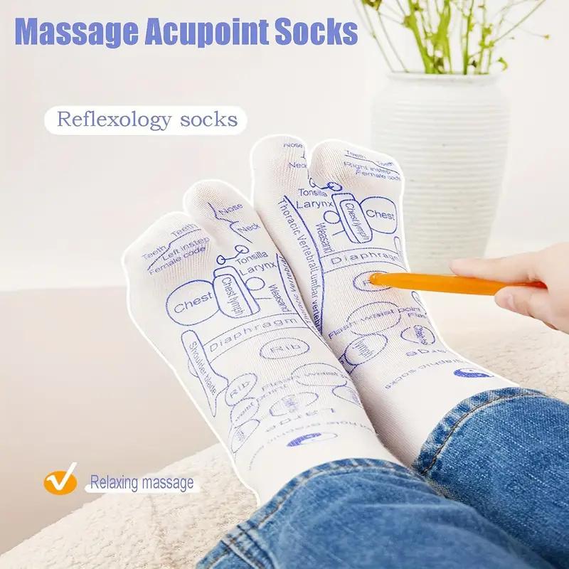 1-Pack Acupressure Gloves Foot Massage Socks Massage Relief Massager Reflexology Socks Foot Physiotherapy