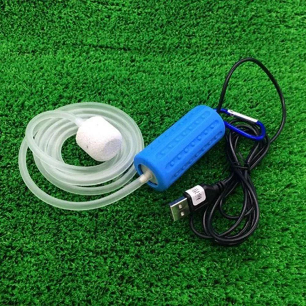 Mini USB Aquarium Air Pump Quiet Portable Oxygen Pump for Fish Tank Energy Saving Pet Supplies Fish Keeping Accessories