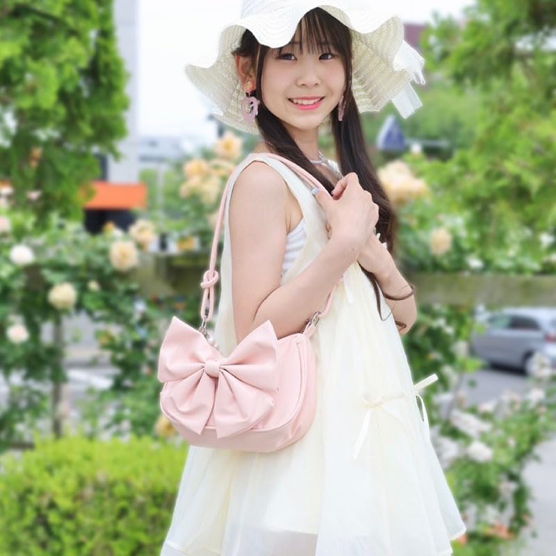 Herz-Engel Schultertasche für Teenager, Jugendliche und Erwachsene. Leichtes Nylon-Garn. Süße, stylische, lässige Umhängetasche für Damen und Kinder (Schwarz).