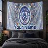 Personalized Tapestry Wall Hanging Manchester City Pattern Art Background Cloth