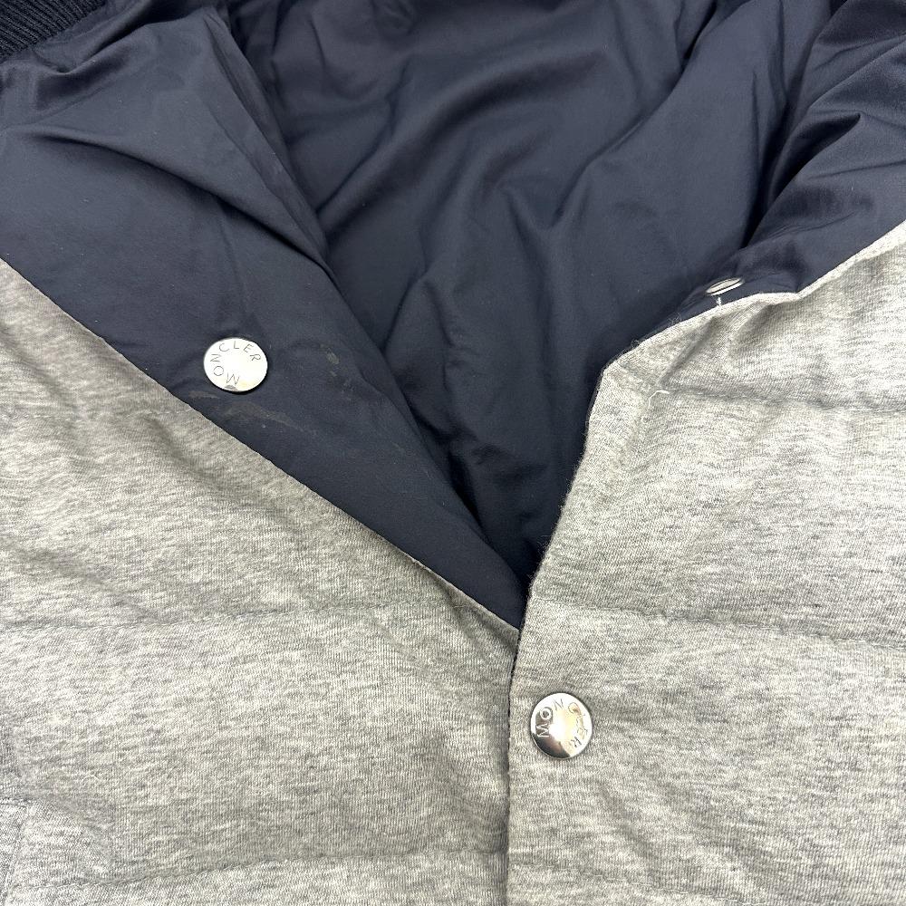 MONCLER Maglia Cardigan Apparel Reversible Jacket Nylon / cotton Navy/gray