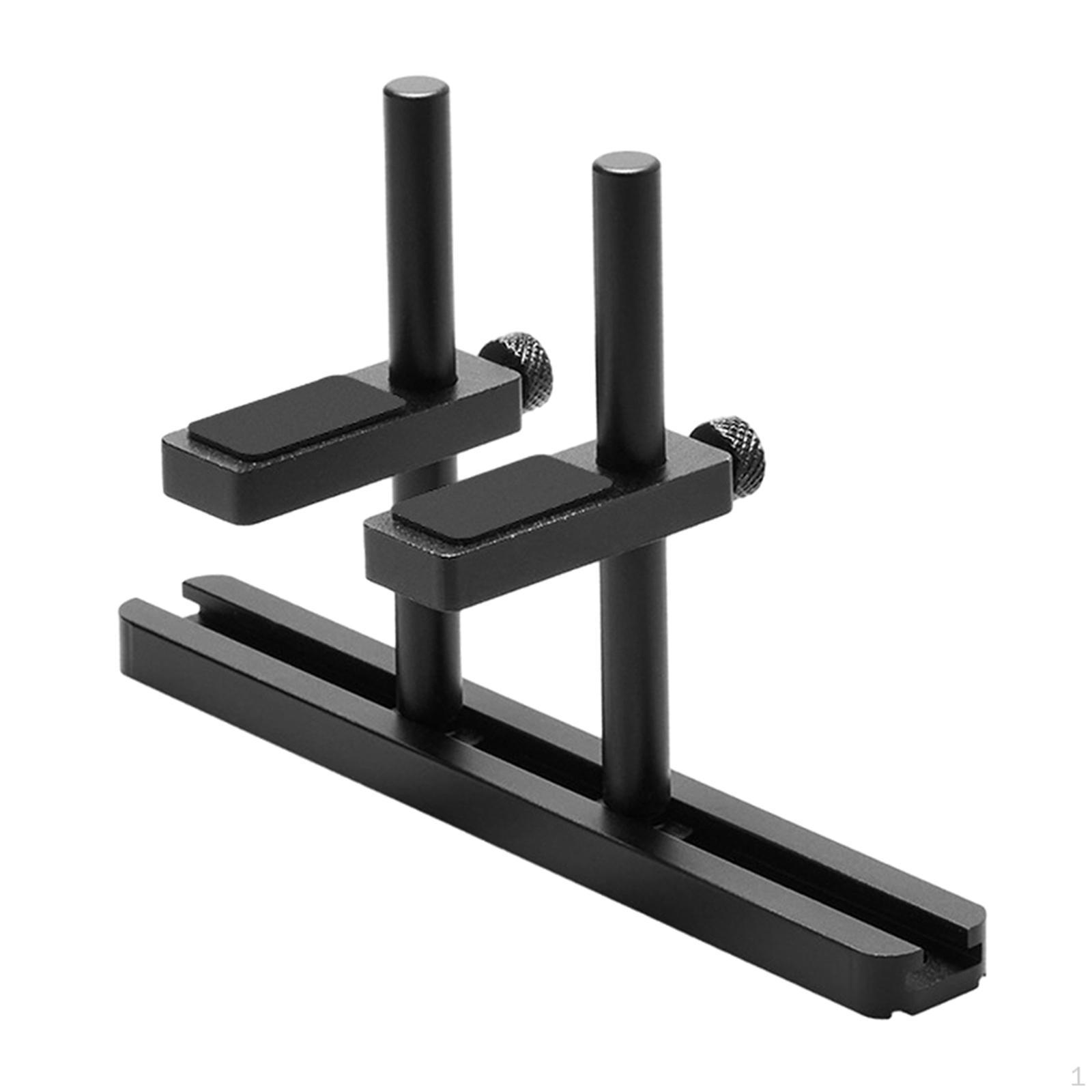 Кронштейн для графического процессора, Двойной кронштейн для видеокарты, Алюминиевый сплав, Легко установить, black 8cm