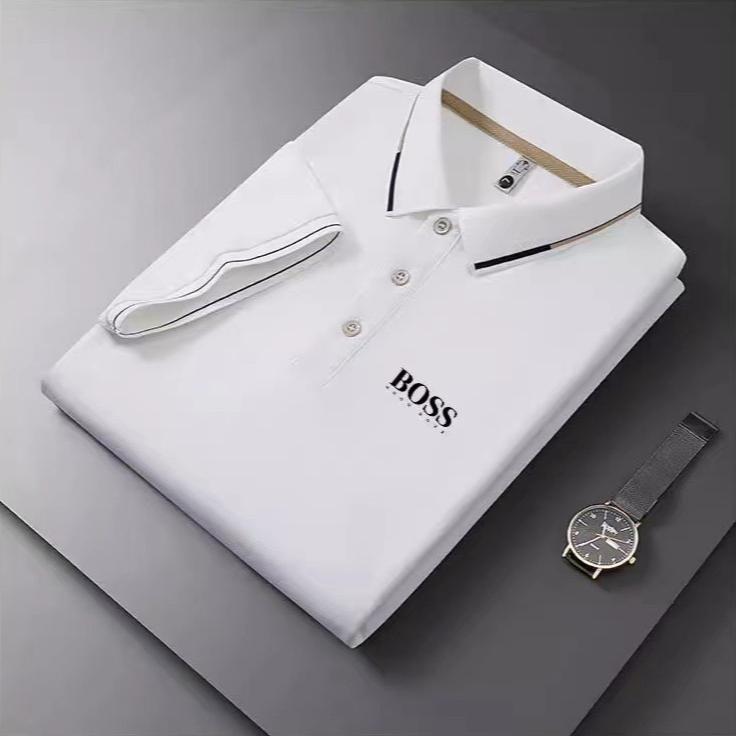 STORN New Men's Business Casual Short Sleeved Polo Shirt