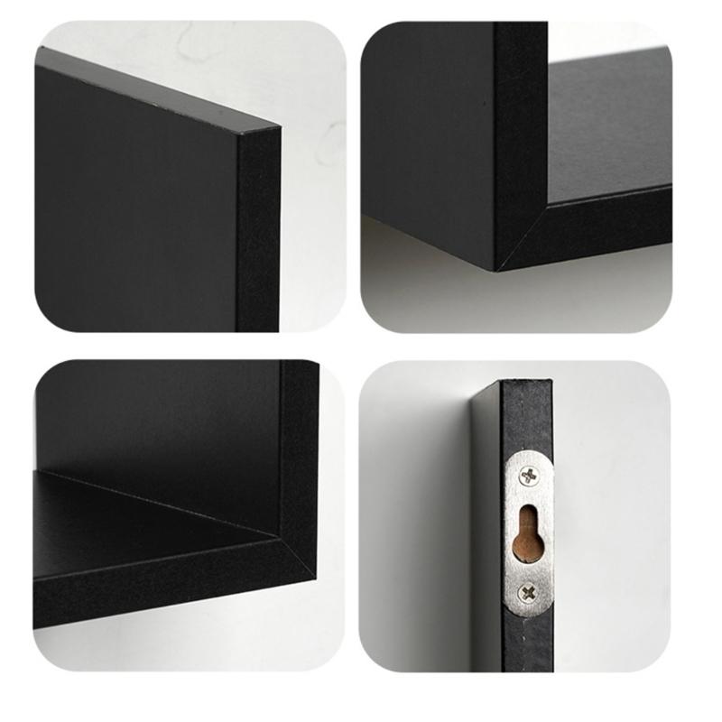 Pack of 3 Wooden Shelves Perfect as Unique Gift for Displaying Photos Plant and Books