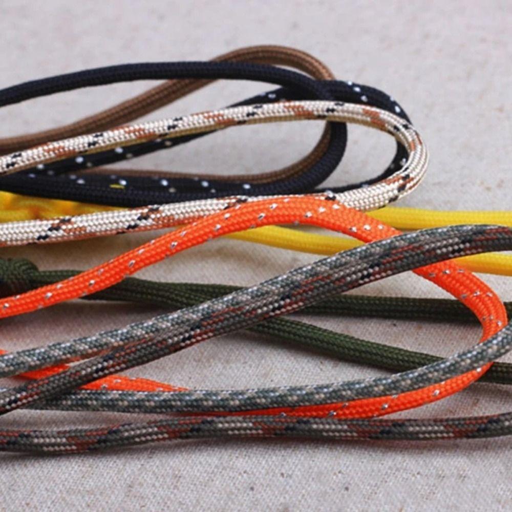 Triangle Buckle Braided Woven Keychain High Strength Parachute Cord Carabiner Emergency