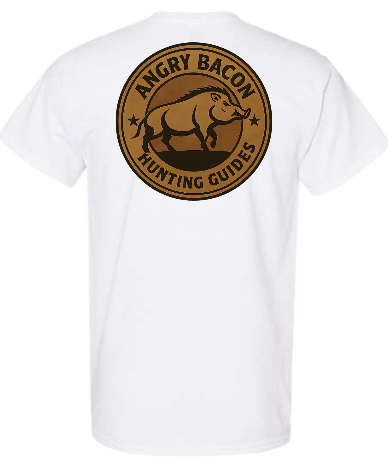 Angry Bacon Hunting Guides Hog Hunting Short Sleeve T-Shirt S