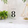 Arched Acrylic Signs with Stand Blank Clear/Frost Acrylic Table Number With Stand, DIY Wedding Decoration Menu Bar List Sign