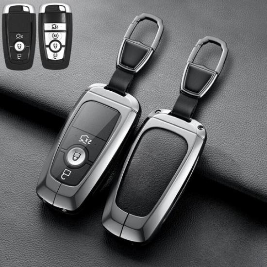 Zinc Alloy TPU Leather Car Key Case Cover For Lincoln Corsair Nautilus Aviator