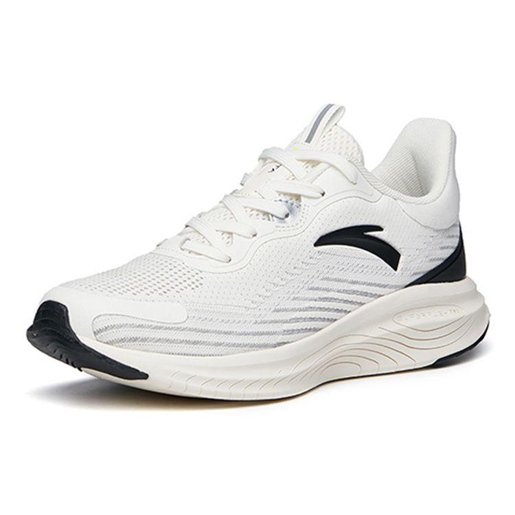 Anta Flexible Mesh Non-Slip Wear-Resistant Breathable Cushioning Low-Top Running Shoes Men Sneaker White Black 112135558S-3