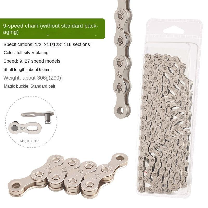 Variable speed Chain Gold Electroplated Anti-rust Chain 116 Links for Shimano SRAM Parts MTB Chain Road Bike 1 Speed 8 9 10 11 S