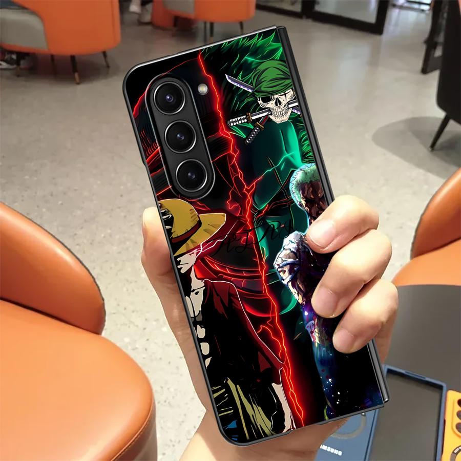 

Модный Чехол One Piece с Луффи и Зоро для Samsung Galaxy ZFold5 ZFold3 ZFold7 ZFold6 Z Fold 7 6 5 4 3 ZFold4 Задняя Крышка Телефона Galaxy Z Fold5