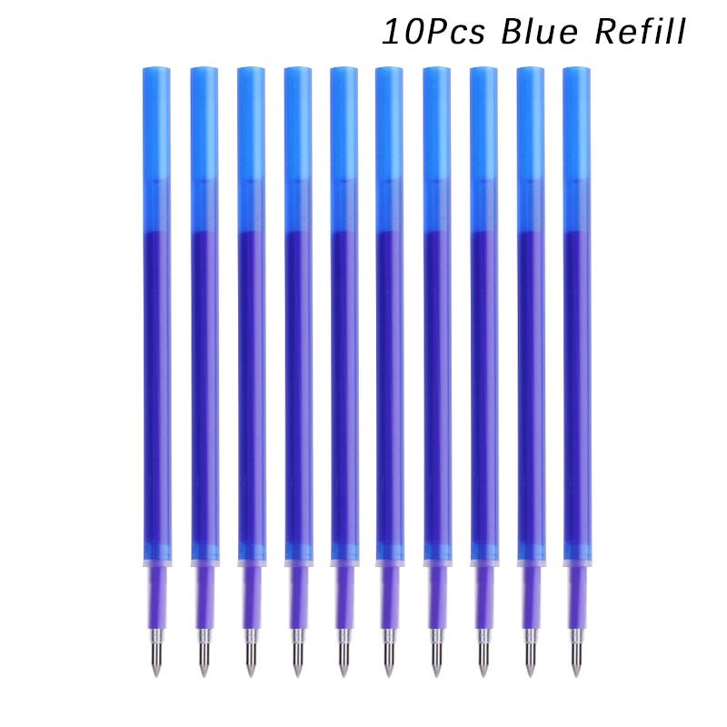 Large Capacity Ink Erasable Pen 6-color Push Gel Pen Set 0.5mm Transparent Colors Pen Office Writing Supplies Kawaii Stationery