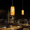 Chinese Style Bamboo Art  Chandelier Creative Zen Teahouse Restaurant Hotel Hot Pot Shop Decor Hanging Bamboo Art Lamp Cover