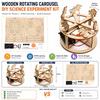 3D Rotating Carousel Model Horse Figure DIY Carousel Kit  Science Experiment Kit