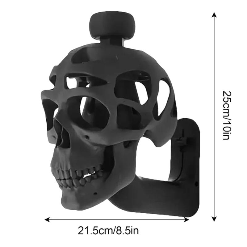 3D-Totenkopf-Helm-Display-Paket, Motorradhelm-Totenkopf-Rack, kreativer Helmhalter, Geschenk für einen Radfahrer, Motorradfahrer oder Radfahrer